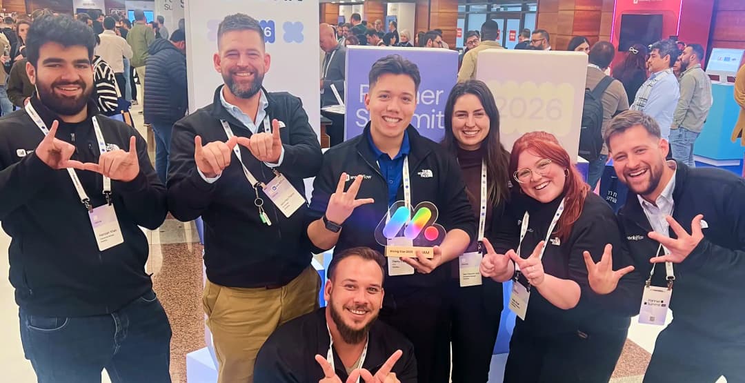 The Workiflow team in Prague for monday.com's Partner Summit — the group that travelled together to accept the Rising Star Award.
